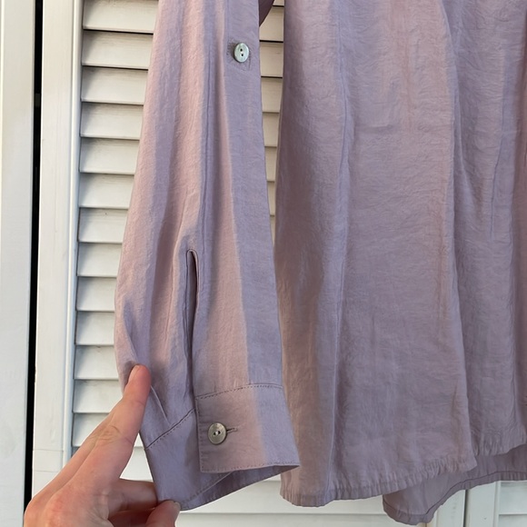 J. Jill lilac collared shirt S - Picture 3 of 6